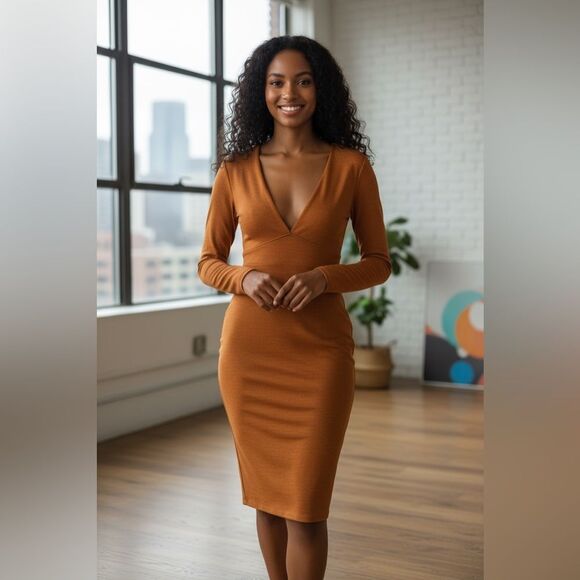 Forever 21 Dresses & Skirts - Elegant Long Sleeve Bodycon Dress